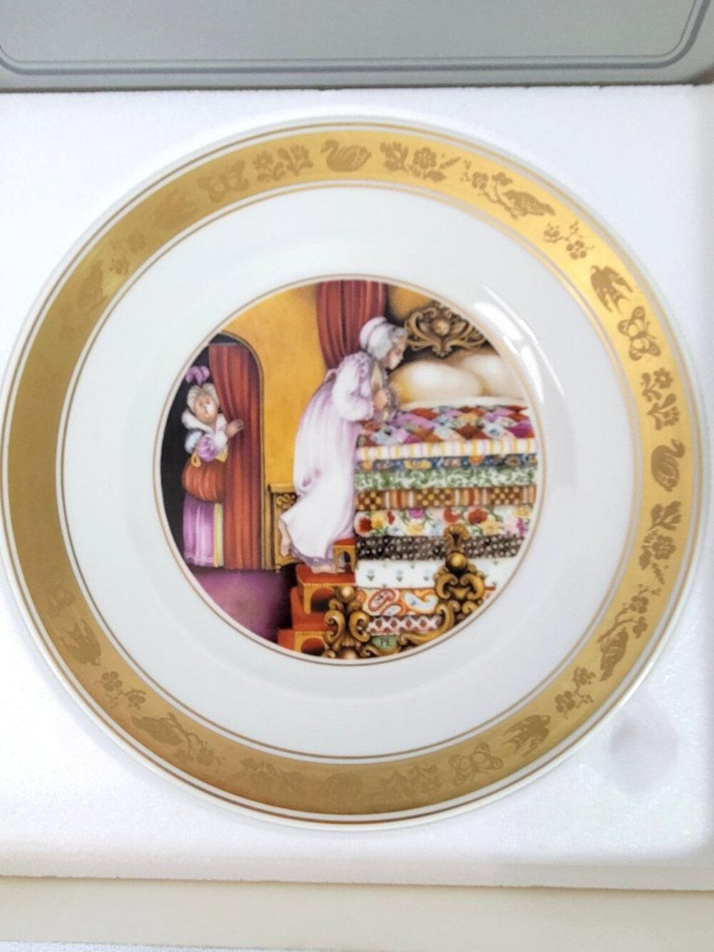 1975 Royal Copenhagen Princess and the Pea Plate Pauline Ellison